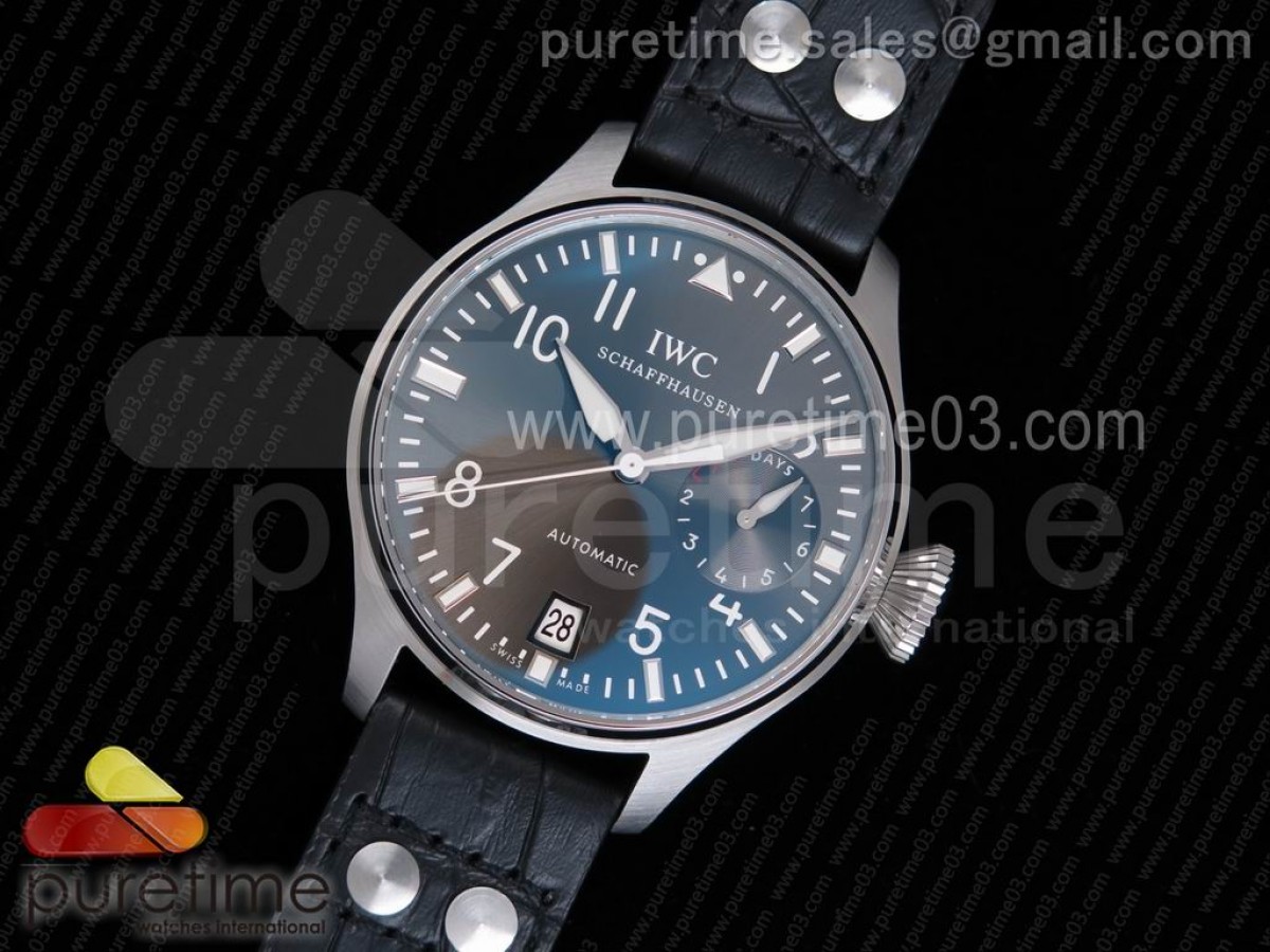 YL공장 IWC 빅파일럿 5009 그레이다이얼 / 가죽 Big Pilot Real PR IW5009 SS YLF Gray Dial on Black Leather Strap A51111