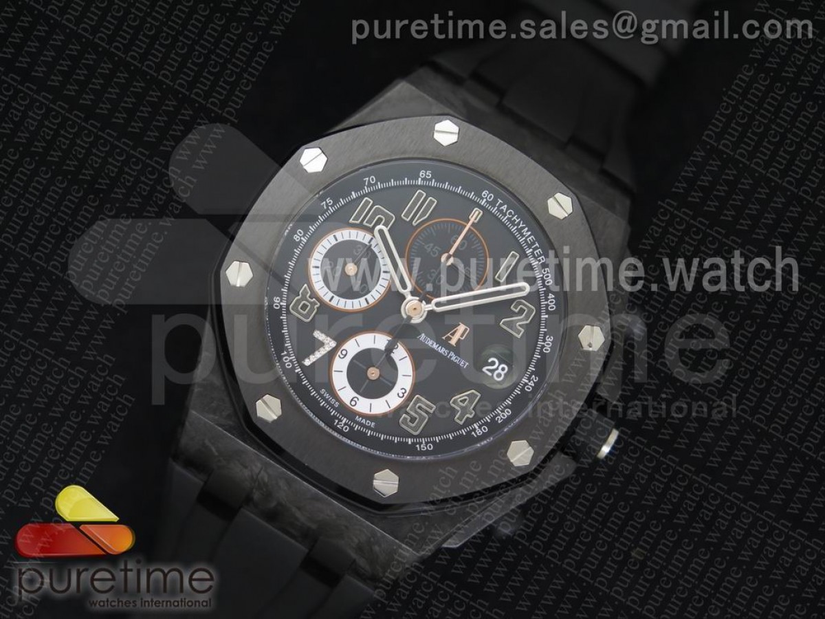 JF공장 오데마피게 로얄오크 오프쇼어 긴자7 카본 / 러버스트랩 + 가죽스트랩 증정 Royal Oak Offshore 