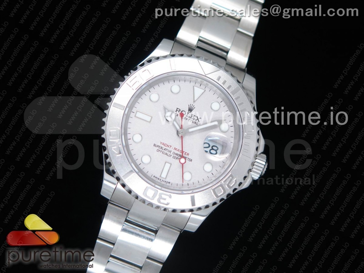 GM공장 롤렉스 요트마스터 116622 904L 스틸 실버다이얼 레드핸즈 / 브슬 Yacht-Master 116622 GMF 904L Steel 1:1 Best Edition Silver Dial Red Hand on Bracelet SA3135