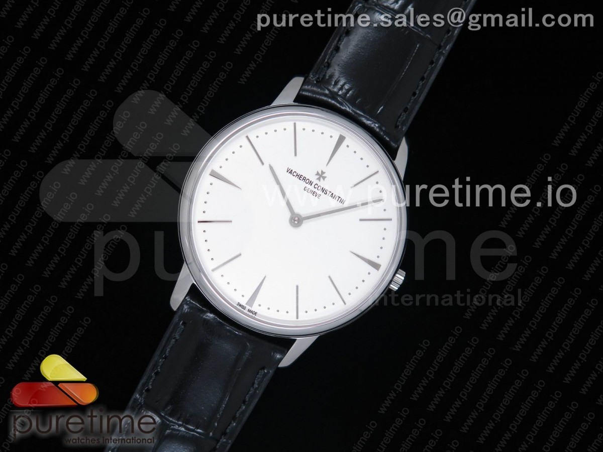 MK공장 바쉐론콘스탄틴 패트리모니 / 가죽 Patrimony 81180 SS MKF 1:1 Best Edition White Dial on Black Leather MIYOTA 9039
