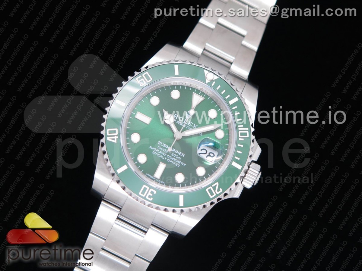 VR공장 롤렉스 서브마리너 그린 904L 3135 Submariner 116610 LV Green Ceramic VRF 904L 1:1 Best Edition on SS Bracelet VR3135