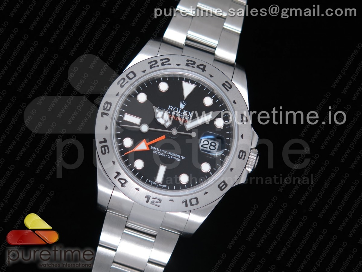 JF공장 롤렉스 익스플로러 2 42MM V3 Explorer II 42mm 216570 JF 1:1 Best Edition Black Dial on SS Bracelet A2836 V3