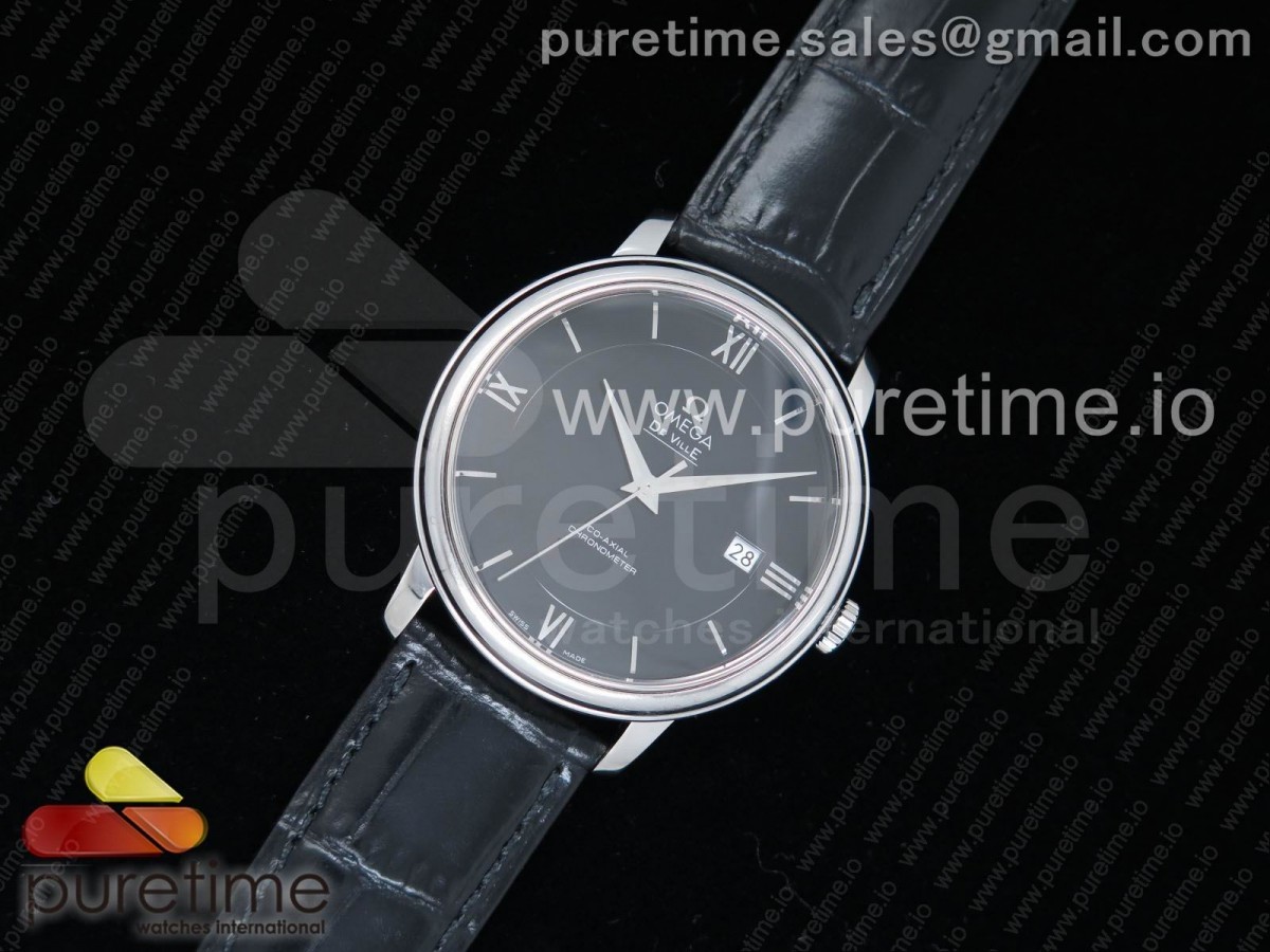 MK공장 V4 오메가 드빌 블랙 다이얼 가죽  De Ville SS MKF 11 Best Edition Black Dial on Black Leather Strap MIYOTA 9015 V4