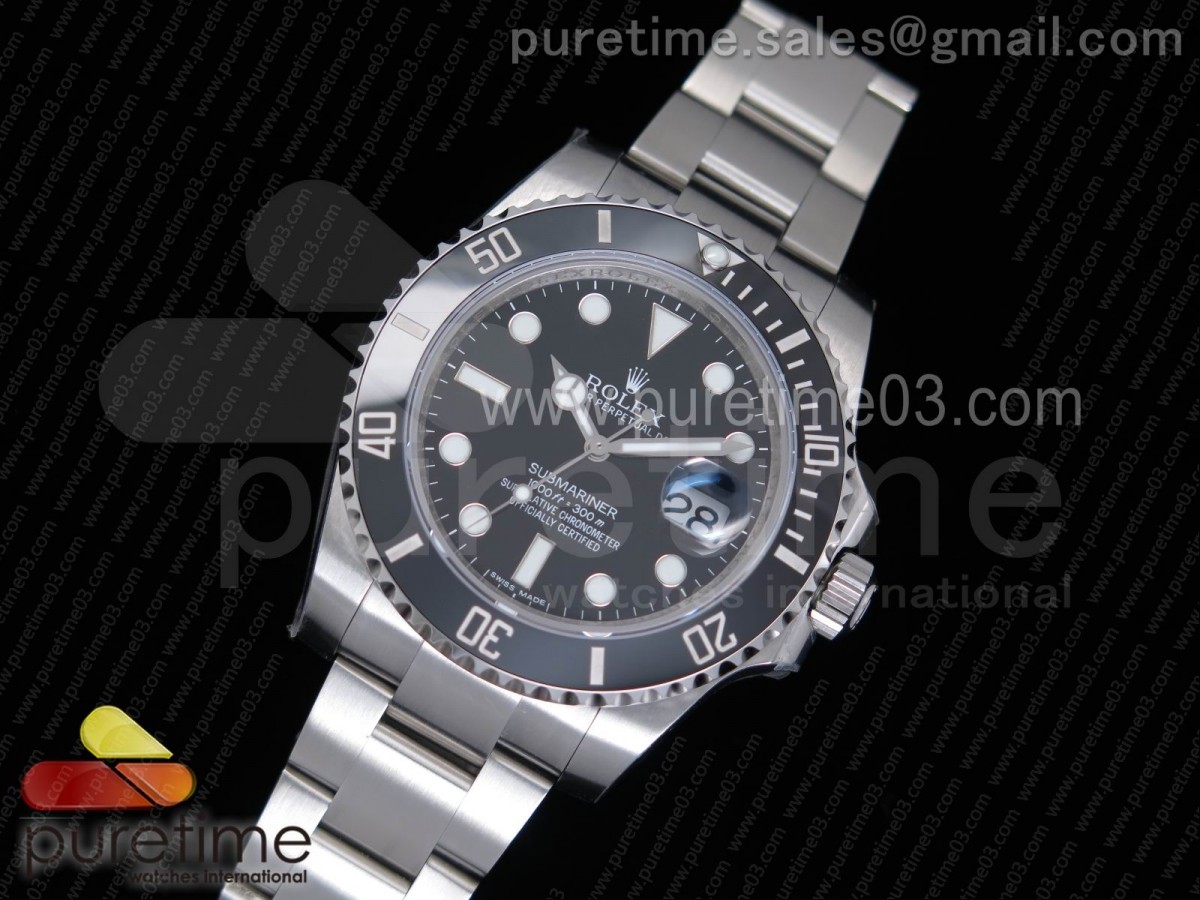 VR공장 롤렉스 서브마리너 블랙데이트 Submariner 116610 LN Black Ceramic VRF 1:1 Best Edition on SS Bracelet A2836 MAX Version
