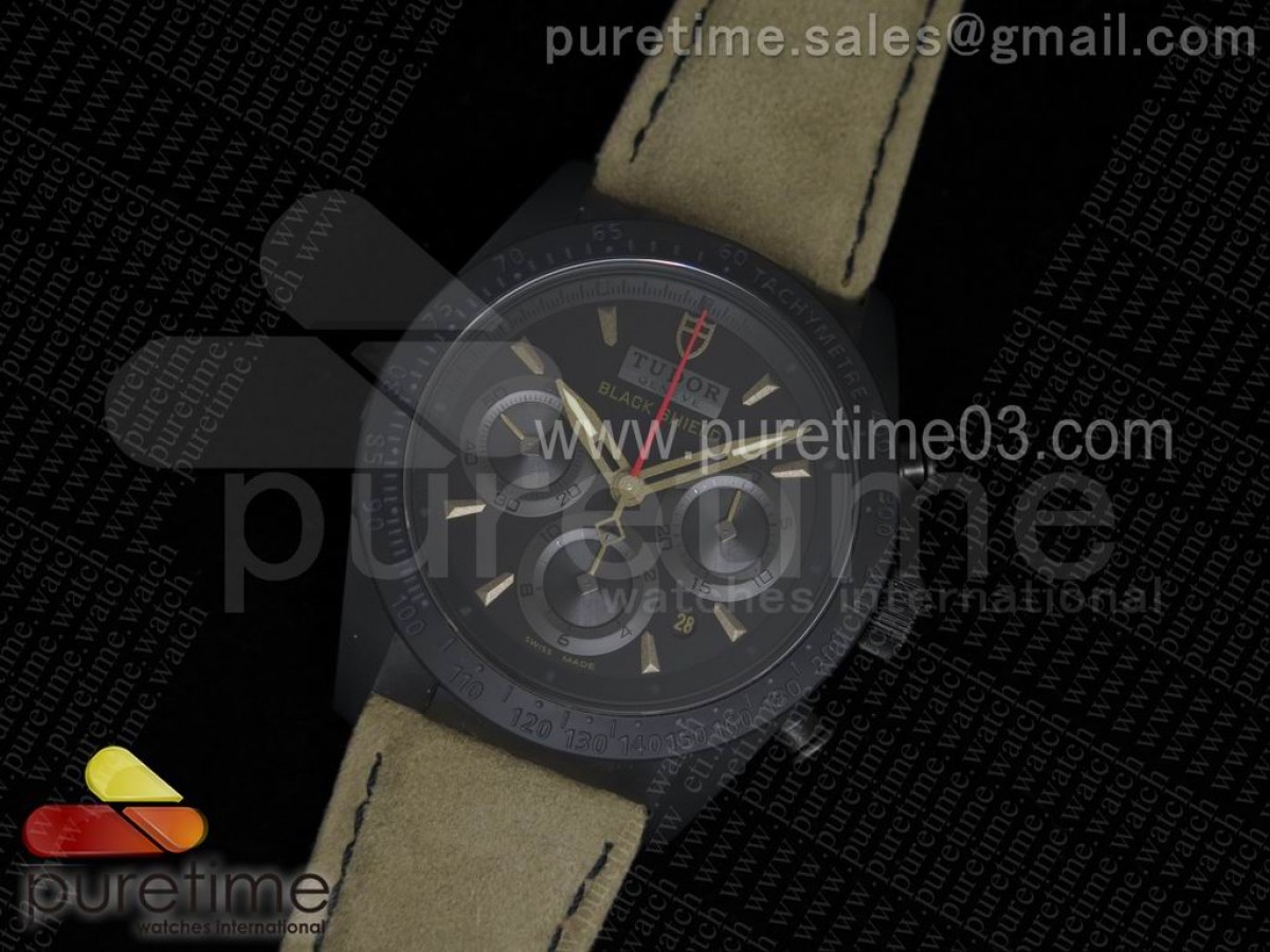 ZF공장 튜더 블랙 실드 레드 세라믹  브라운 레더 스트랩  Black Shield Real Ceramic ZF 1:1 Best Edition on Brown Leather Strap A7753