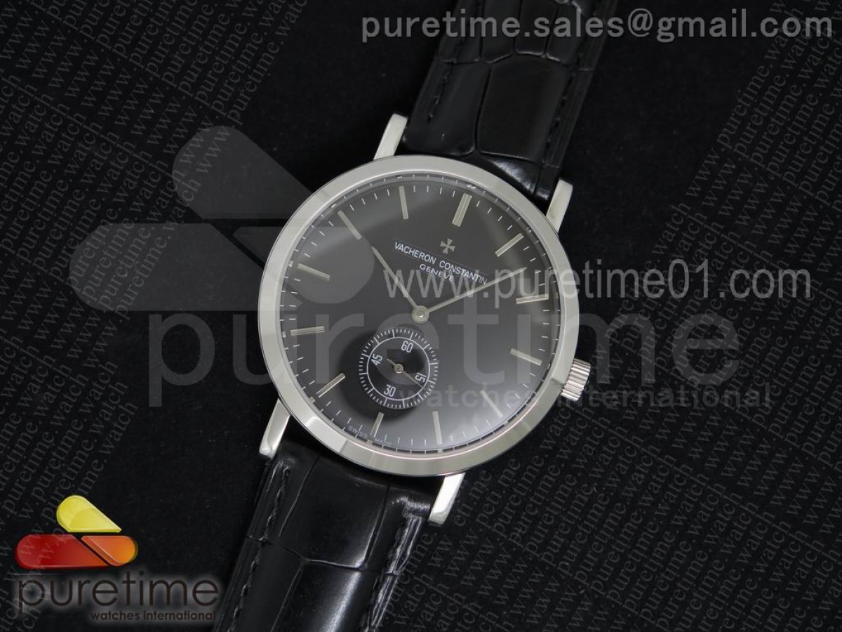 바쉐론콘스탄틴 트레이디셔널 블랙 다이얼 블랙 레더 스트랩Traditionnelle SS Black Dial on Black Leather Strap A4400
