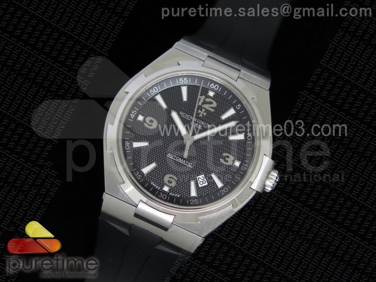 바쉐론콘스탄틴 오버시즈 블랙 텍스처드 다이얼Overseas SS 1:1 Best Edition Black Textured Dial on Black Rubber Strap MIYOTA9015