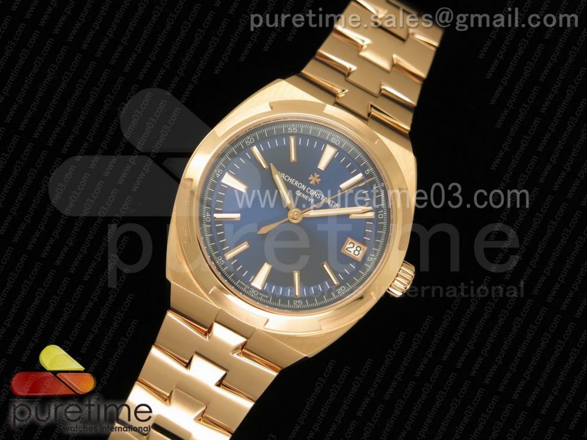 바쉐론콘스탄틴 오브시즈 오토매틱 로즈골드 블루 다이얼 로즈골드 브레이슬릿 Overseas Automatic RG Blue Dial on RG Bracelet A5100