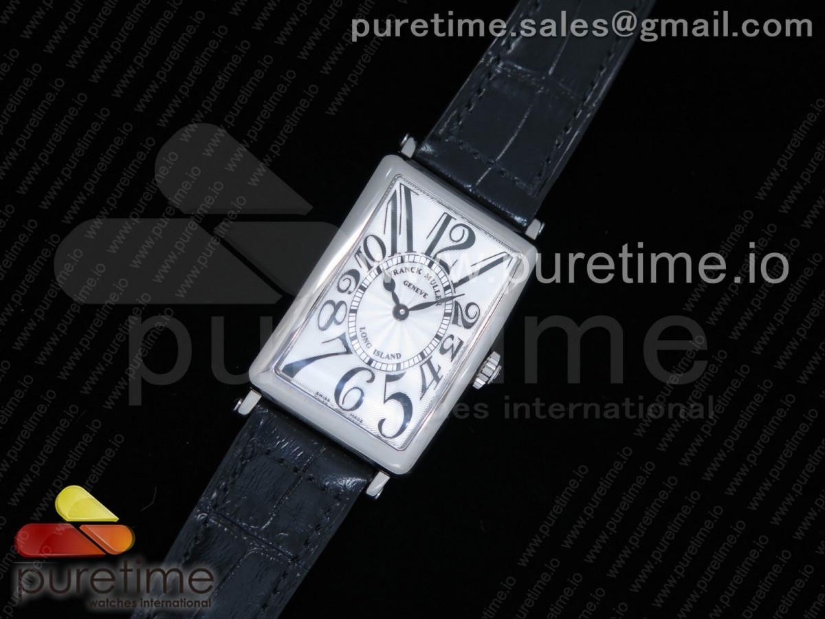 GF공장 프랭크뮬러 롱아일랜드 952 쿼츠 블랙 Long Island 952QZ SS GF 1:1 Best Edition on Black Leather Strap Swiss Quartz