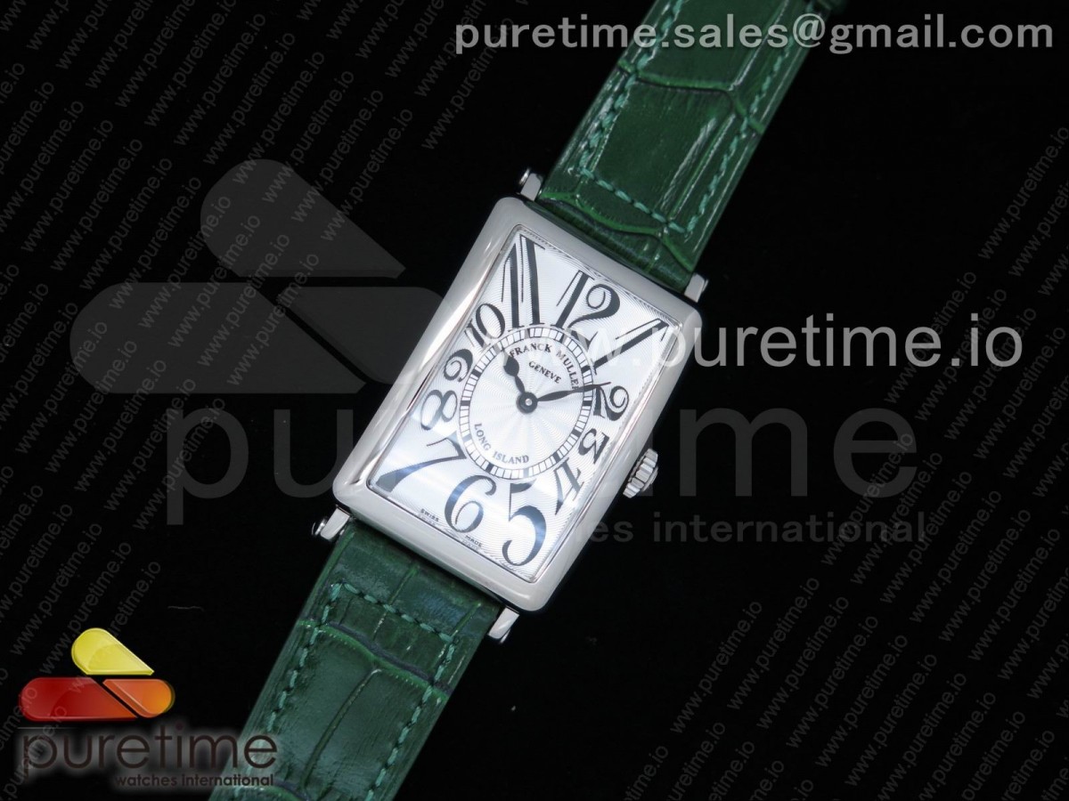GF공장 프랭크뮬러 롱 아일랜드 952쿼츠 그린 Long Island 952QZ SS GF 1:1 Best Edition on Green Leather Strap Swiss Quartz