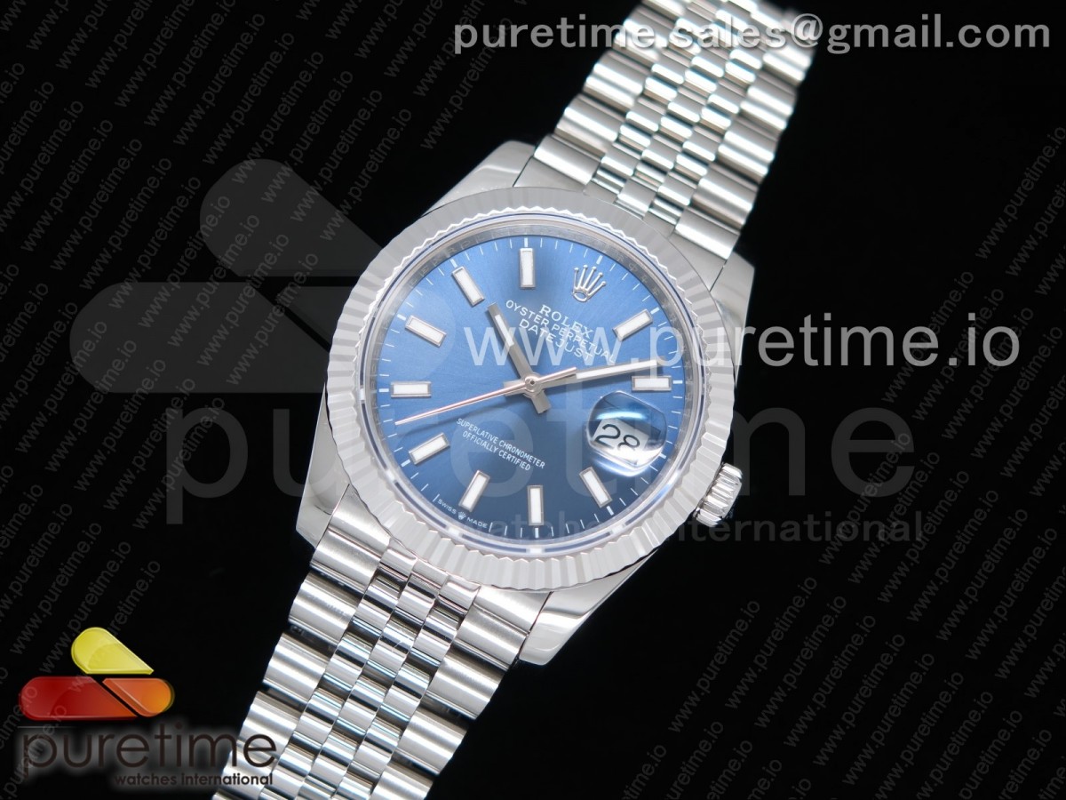 GM공장 롤렉스 데이저스트 36MM 블루바인덱스 스틸 / DateJust 36 SS 126234 GMF Best Edition 904L Steel Blue Dial Stick Markers on Jubilee Bracelet A2824