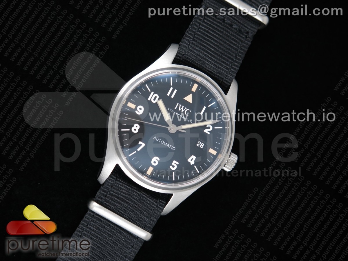 M+F공장 IWC 마크18 트리뷰트 마크 11 블랙다이얼 나일론 / Mark XVIII “TRIBUTE TO MARK XI” IW327007 M+F 11 Best Edition Black Dial on Black Nylon Strap A35111