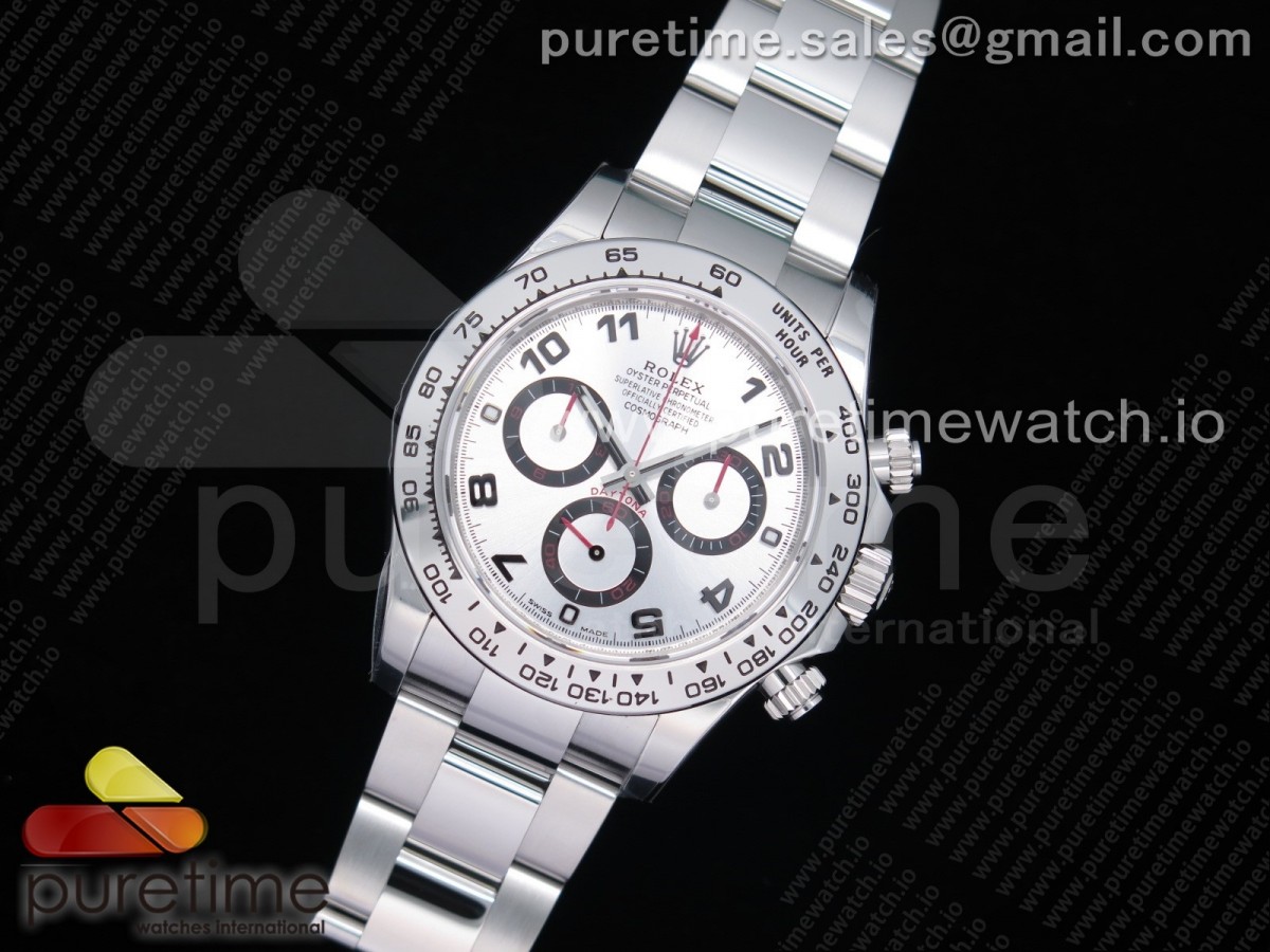 눕공장 롤렉스 데이토나 실버넘버다이얼 스틸 브슬 904L / Daytona 116509 SS Noob 11 Best Edition 904L SS Case and Bracelet Silver Dial SA4130 V3