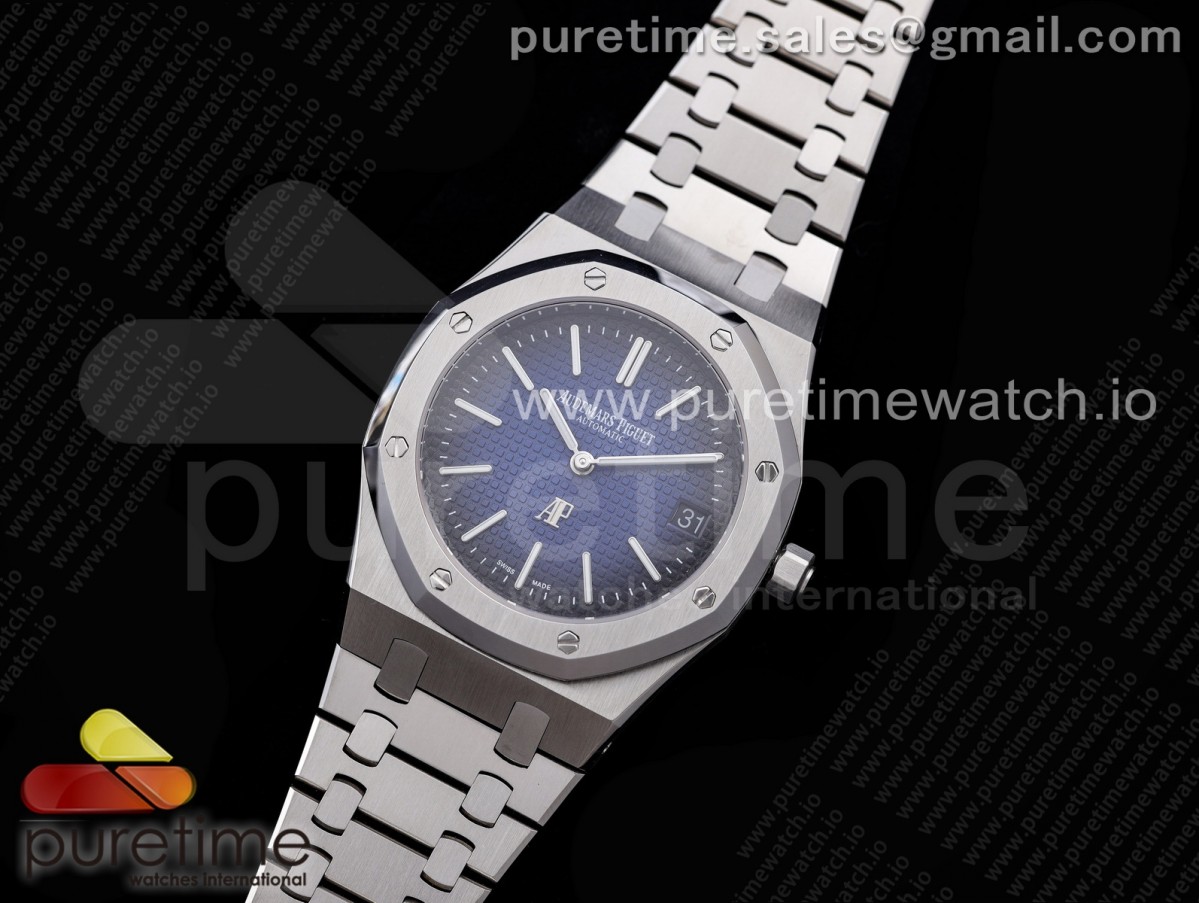 KZ공장 오데마피게 로얄오크 15202 블루다이얼 브슬 / Royal Oak 39mm 15202 SS KZF 11 Best Edition Gradient Blue Textured Dial on SS Bracelet A2121