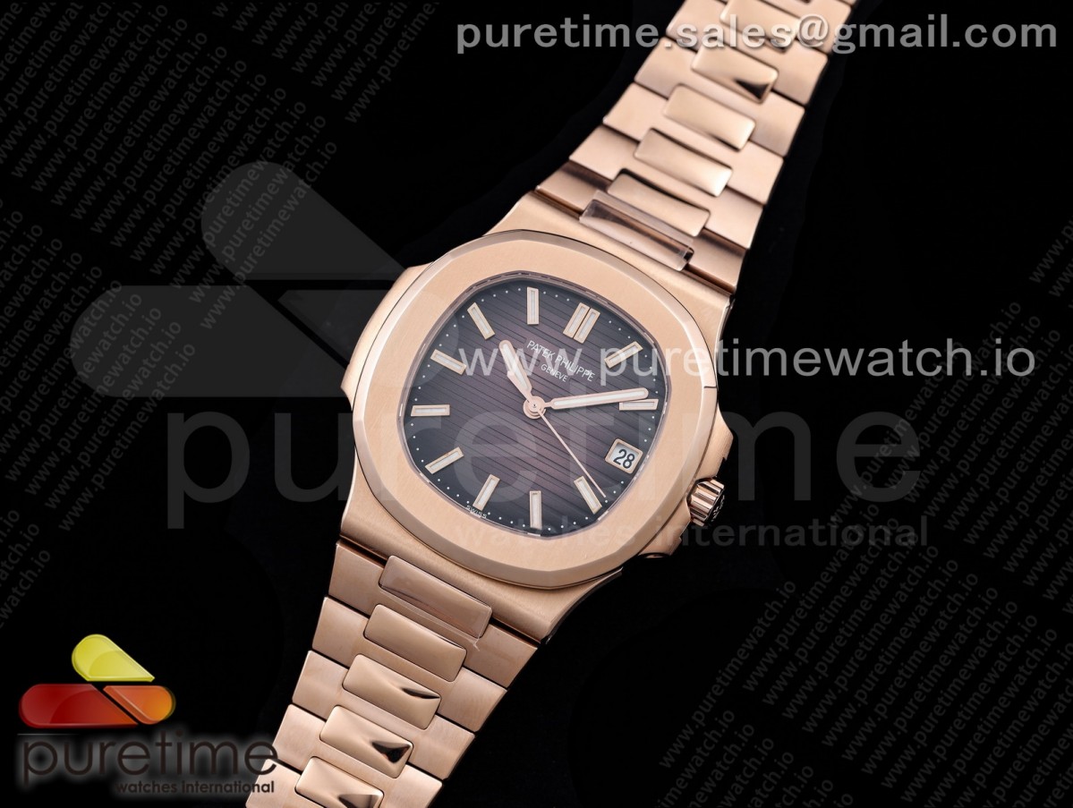 GR공장 V2 파텍필립 노틸러스 5711 브라운다이얼 로즈골드 브슬 / Nautilus 5711 RG GRF 11 Best Edition Brown Textured Dial on RG Bracelet 324CS