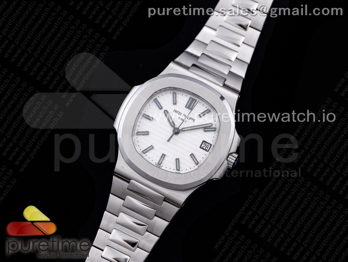 GR공장 V2 파텍필립 노틸러스 5711 화이트다이얼 브슬 / Nautilus 5711 SS GRF 11 Best Edition White Textured Dial on SS Bracelet 324CS