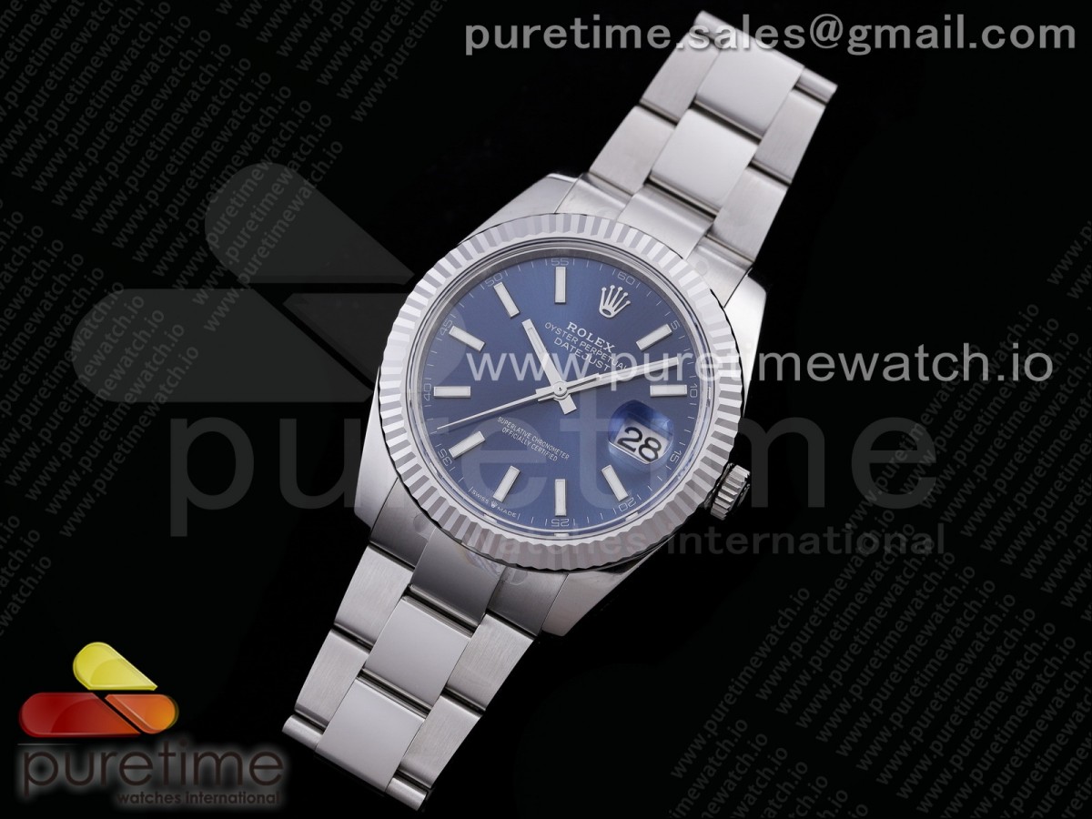 AR공장 V3 롤렉스 데이저스트 41MM 브슬 블루바인덱스 오이스터 904L 2824 / New DateJust 41 126334 ARF 11 Best Edition 904L Steel Blue Dial on Oyster Bracelet A2824
