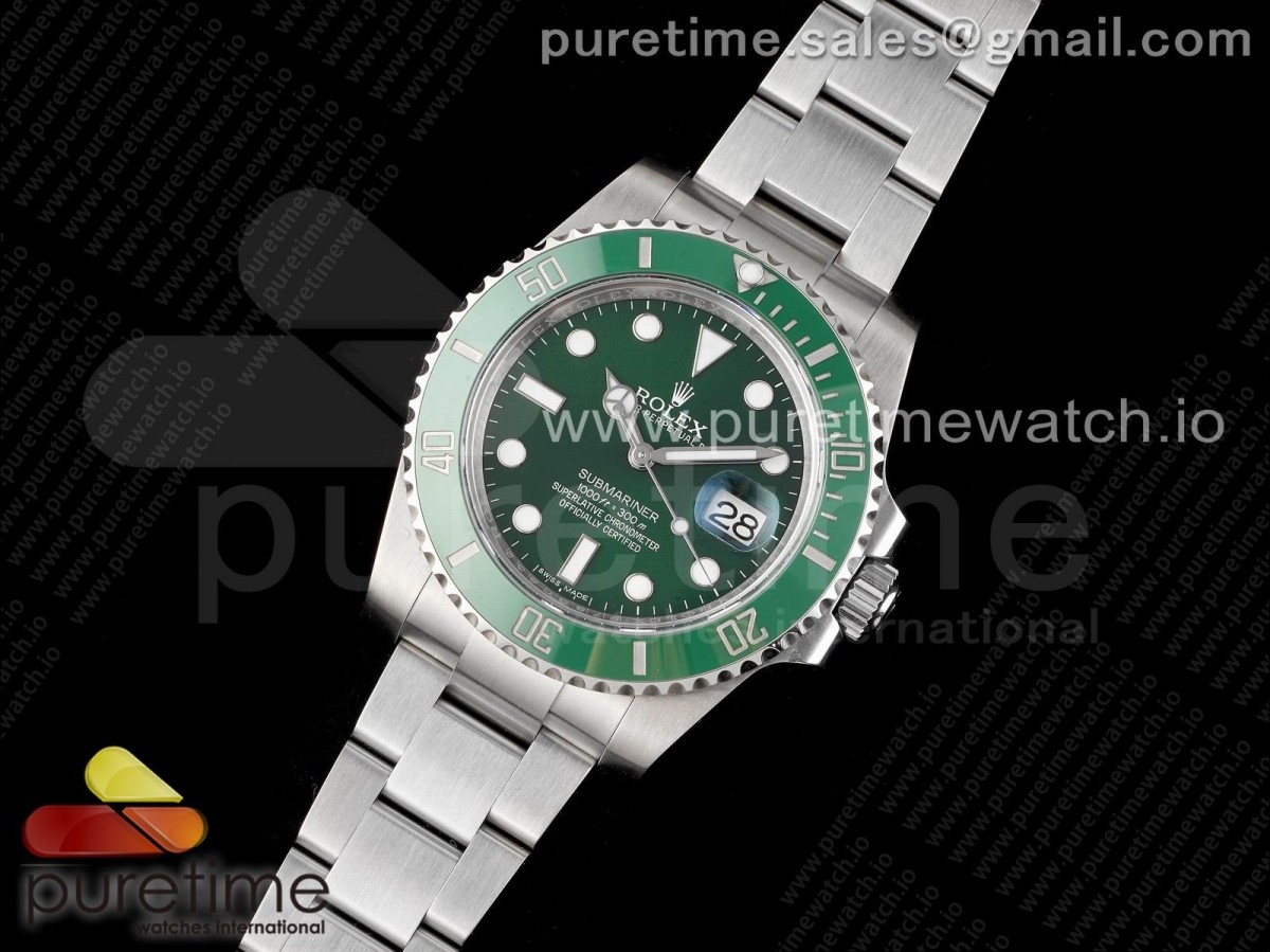 AR공장 V4 롤렉스 서브마리너 그린 브슬 904L 2824 / Submariner 116610 LV Green Ceramic ARF 11 Best Edition 904L SS Case and Bracelet A2824 V4
