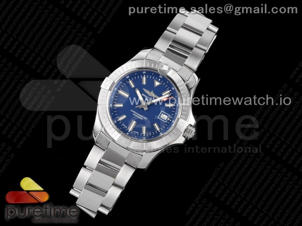 GF공장 브라이틀링 어벤져 43MM 블루다이얼 브슬 / Avenger Automatic 43mm SS GF 11 Best Edition Blue Dial on SS Bracelet A2824
