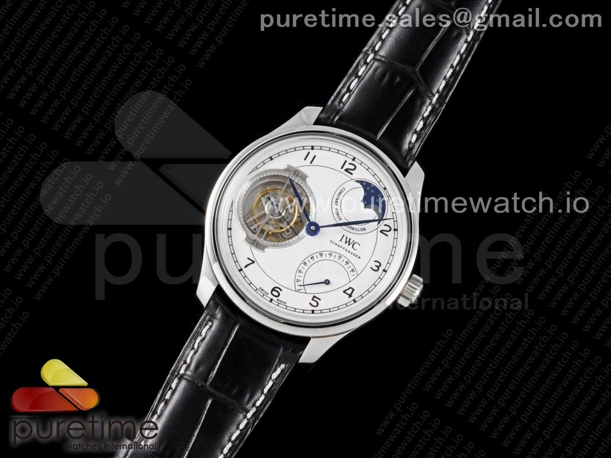 BBR공장 IWC 포르투기저 투어빌론 화이트 가죽 / Portugieser Constant-Force Tourbillon Edition “150 Years” SS BBR Best Edition White Dial