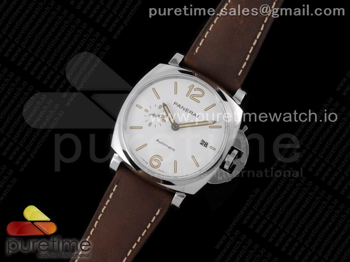 VS공장 파네라이 PAM1046 루미노르 화이트다이얼 / PAM1046 Luminor Due VSF Best Edition White Dial on Brown Asso Strap AXXXIV
