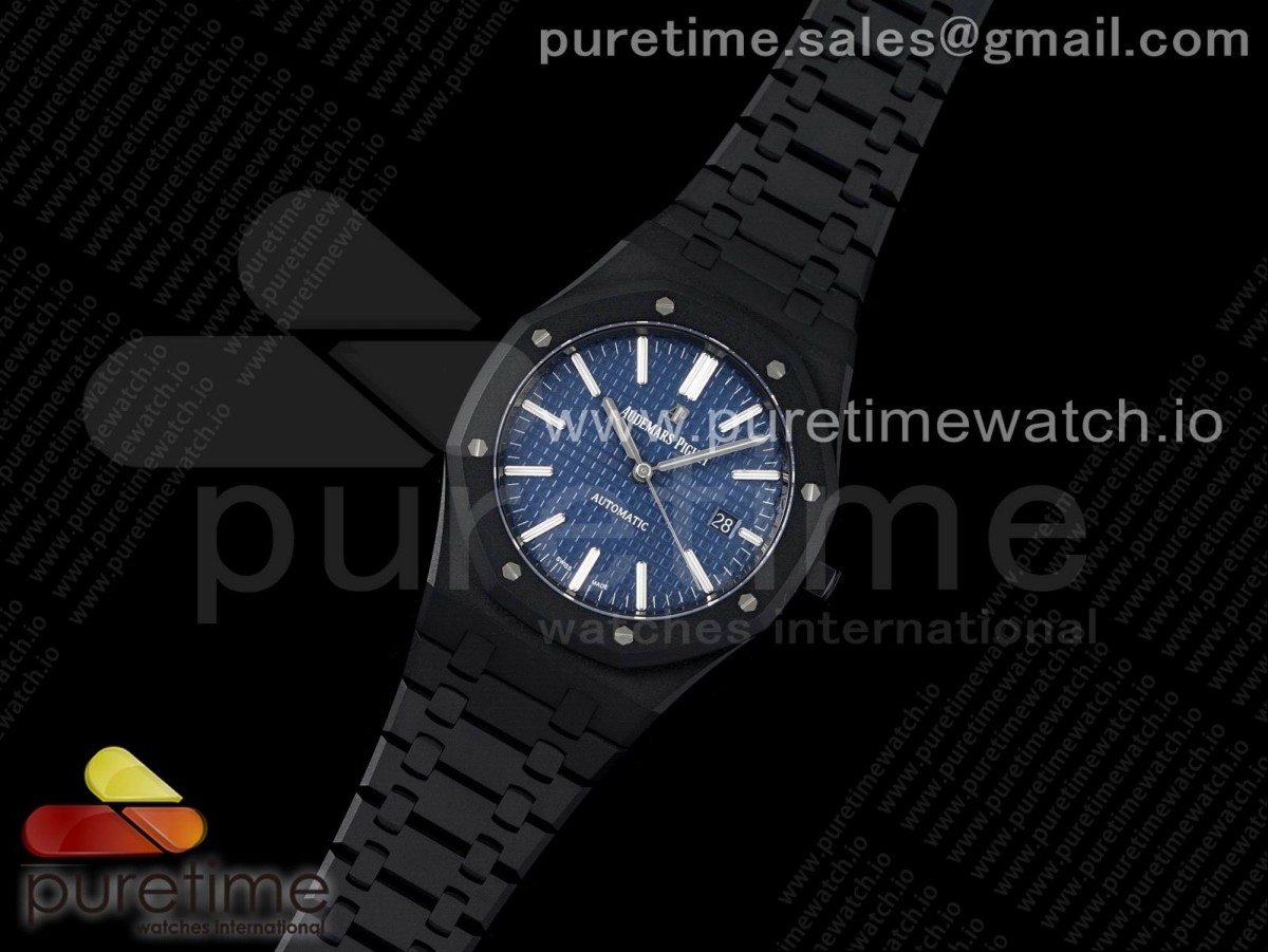 ZF공장 오데마피게 로얄오크 41MM 15400 DLC 블루다이얼 / Royal Oak 41mm 15400 DLC ZF 11 Best Edition Blue Textured Dial on DLC Bracelet A3120