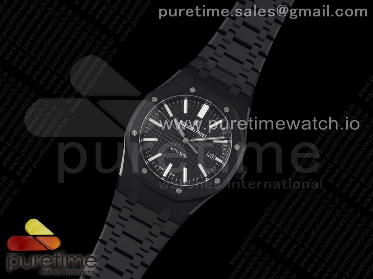 ZF공장 오데마피게 로얄오크 41MM 15400 DLC 블랙다이얼 / Royal Oak 41mm 15400 DLC ZF 11 Best Edition Black Textured Dial on DLC Bracelet A3120