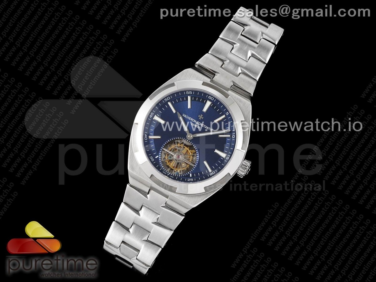 EUR공장 바쉐론콘스탄틴 오버시즈 투어빌론 블루다이얼 브슬 / Traditionnelle Tourbillon SS EURF Best Edition Blue Dial on SS Bracelet