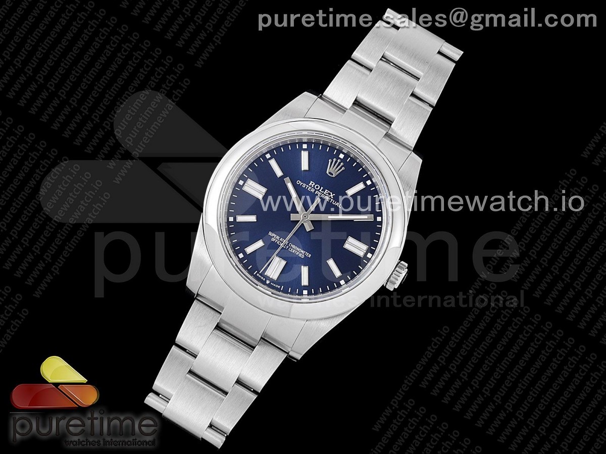 GM공장 롤렉스 오이스터 퍼페츄얼 124300 블루다이얼 브슬 / Oyster Perpetual 41mm 124300 GMF 11 Best Edition 904L Steel Blue Dial on SS Bracelet SA3230