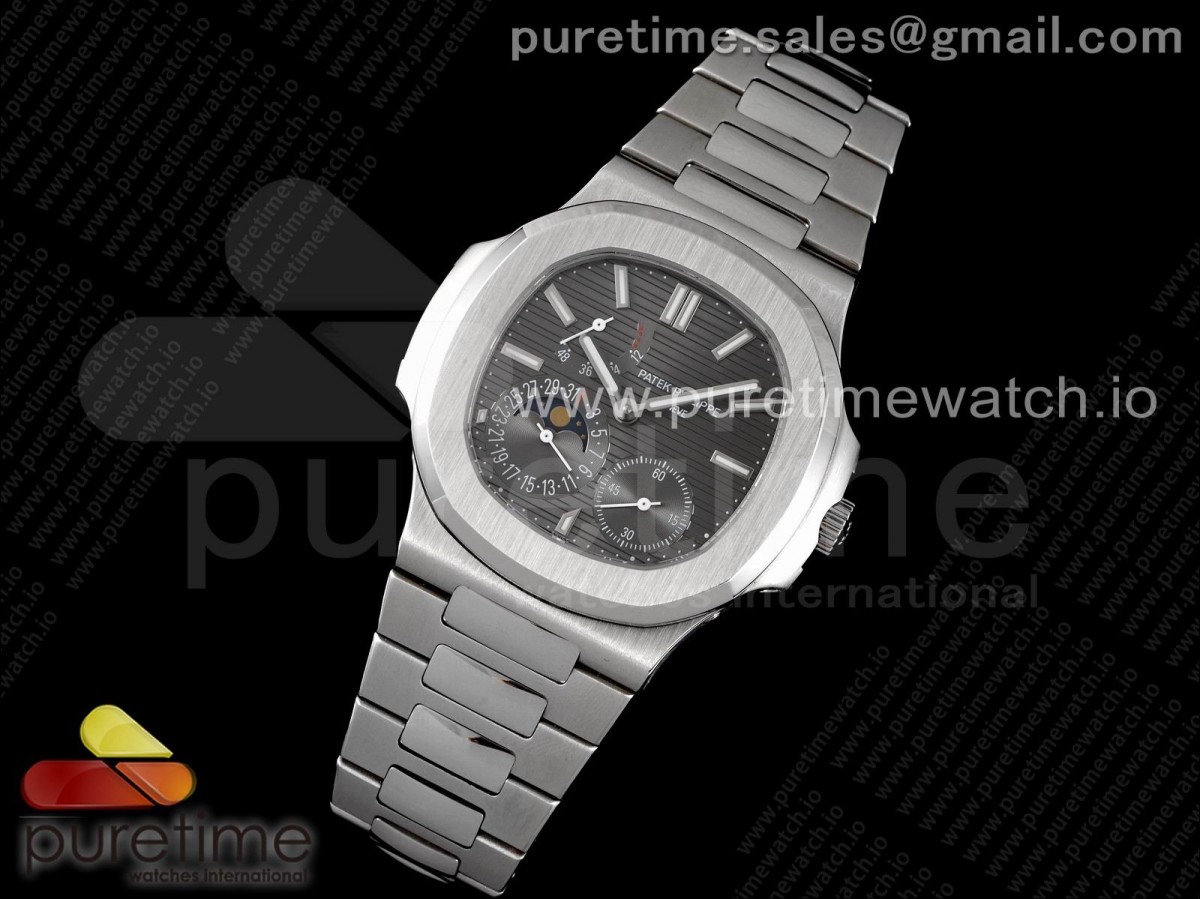 PF공장 파텍필립 노틸러스 5712 그레이다이얼 브슬 / Nautilus 5712 SS PF Best Edition Gray Dial on SS Bracelet A23J