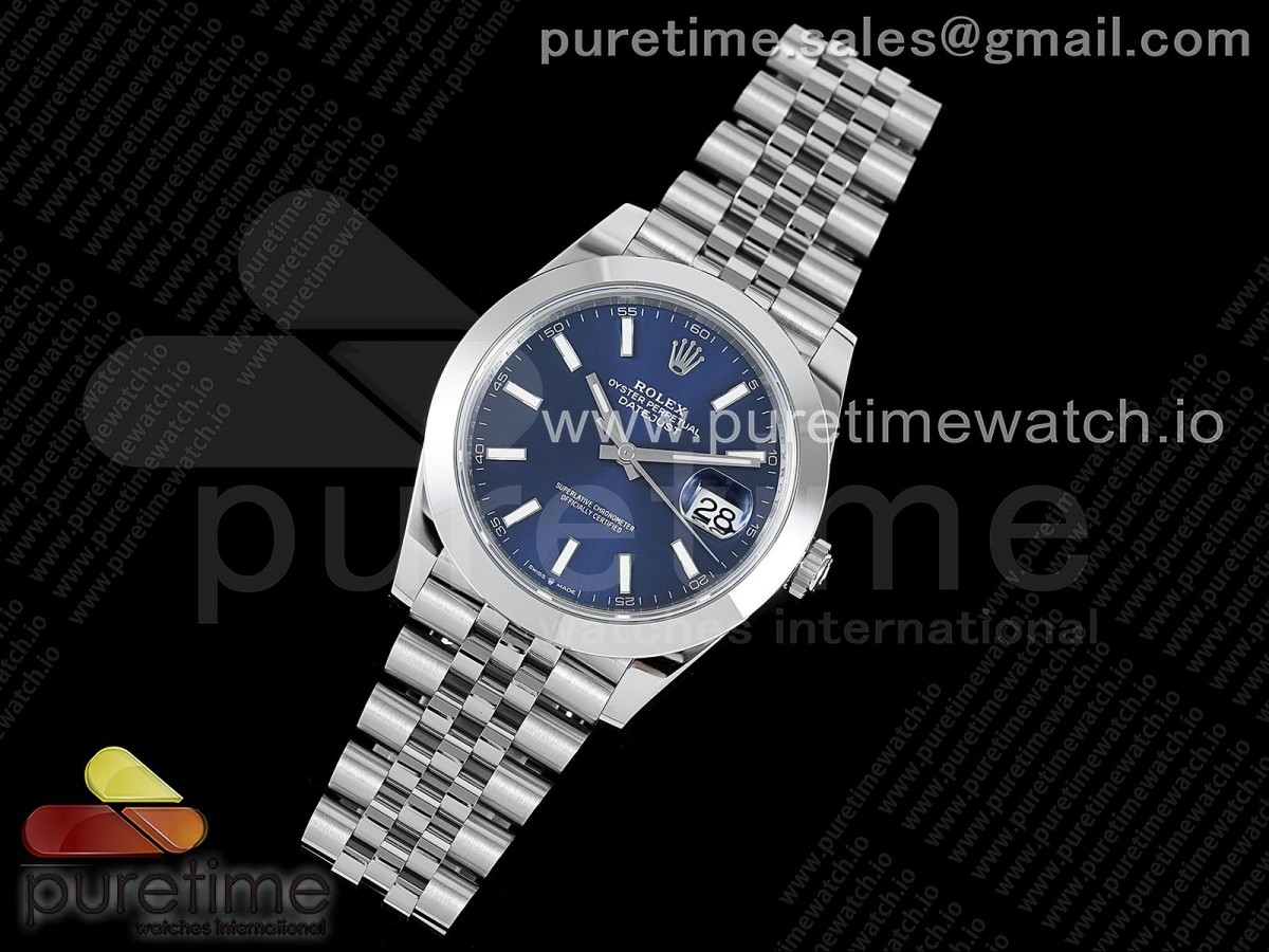 VS공장 롤렉스 데이저스트 41MM 블루바인덱스 쥬빌레브슬 돔베젤 VS3235 / DateJust 41 126330 904L SS VSF 1:1 Best Edition Blue Dial on Jubilee Bracelet VS3235