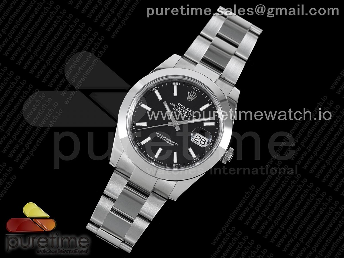 VS공장 롤렉스 데이저스트 41MM 블랙바인덱스 오이스터브슬 돔베젤 VS3235 / DateJust 41 126330 904L SS VSF 11 Best Edition Black Dial on Oyster Bracelet VS3235