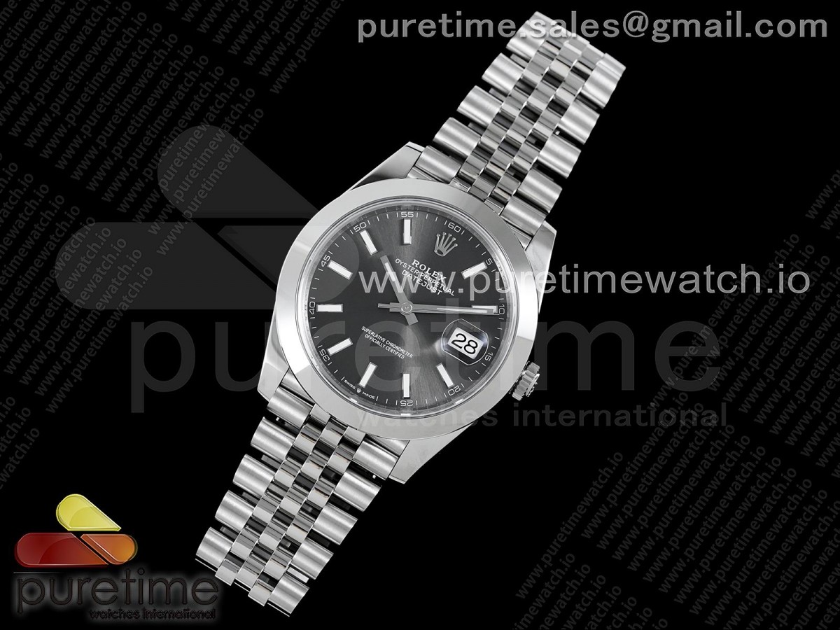 VS공장 롤렉스 데이저스트 41MM 그레이바인덱스 쥬빌레브슬 돔베젤 VS3235 / DateJust 41 126330 904L SS VSF 11 Best Edition Gray Dial on Jubilee Bracelet VS3235