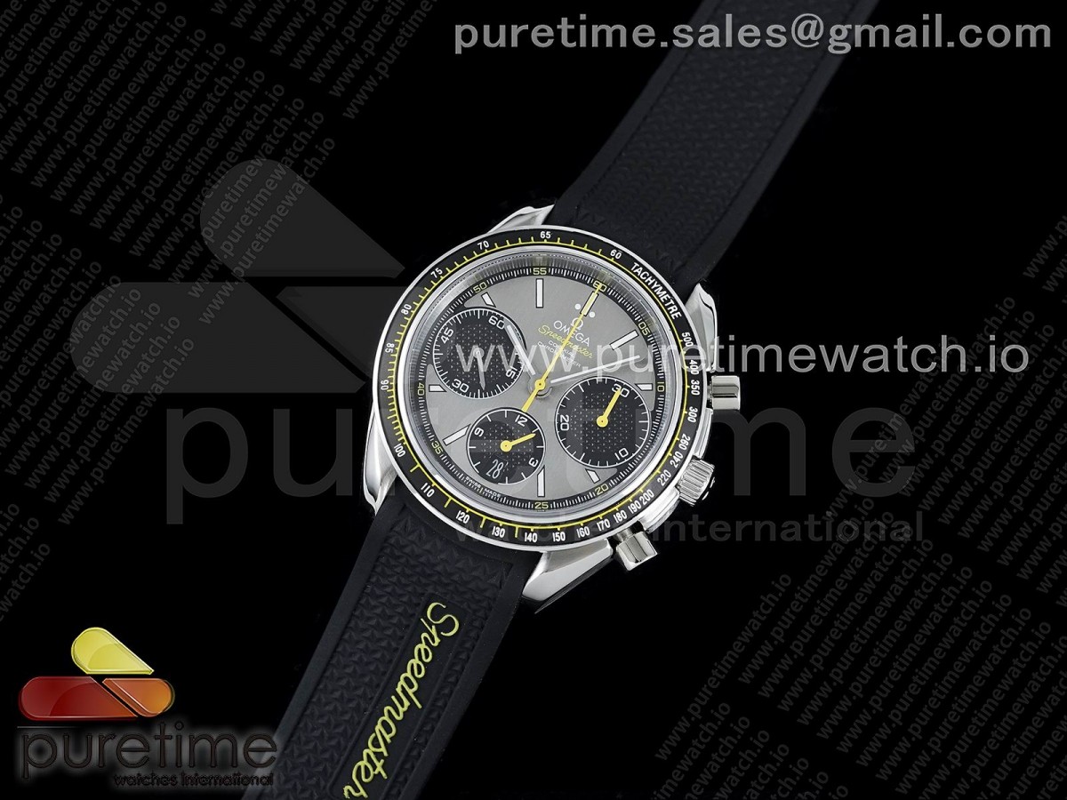 HR공장 오메가 스피드마스터 레이싱 마스터 그레이블랙다이얼 /Speedmaster Racing Master SS HRF Maker Gray/Black Dial on Black Rubber Strap A7750