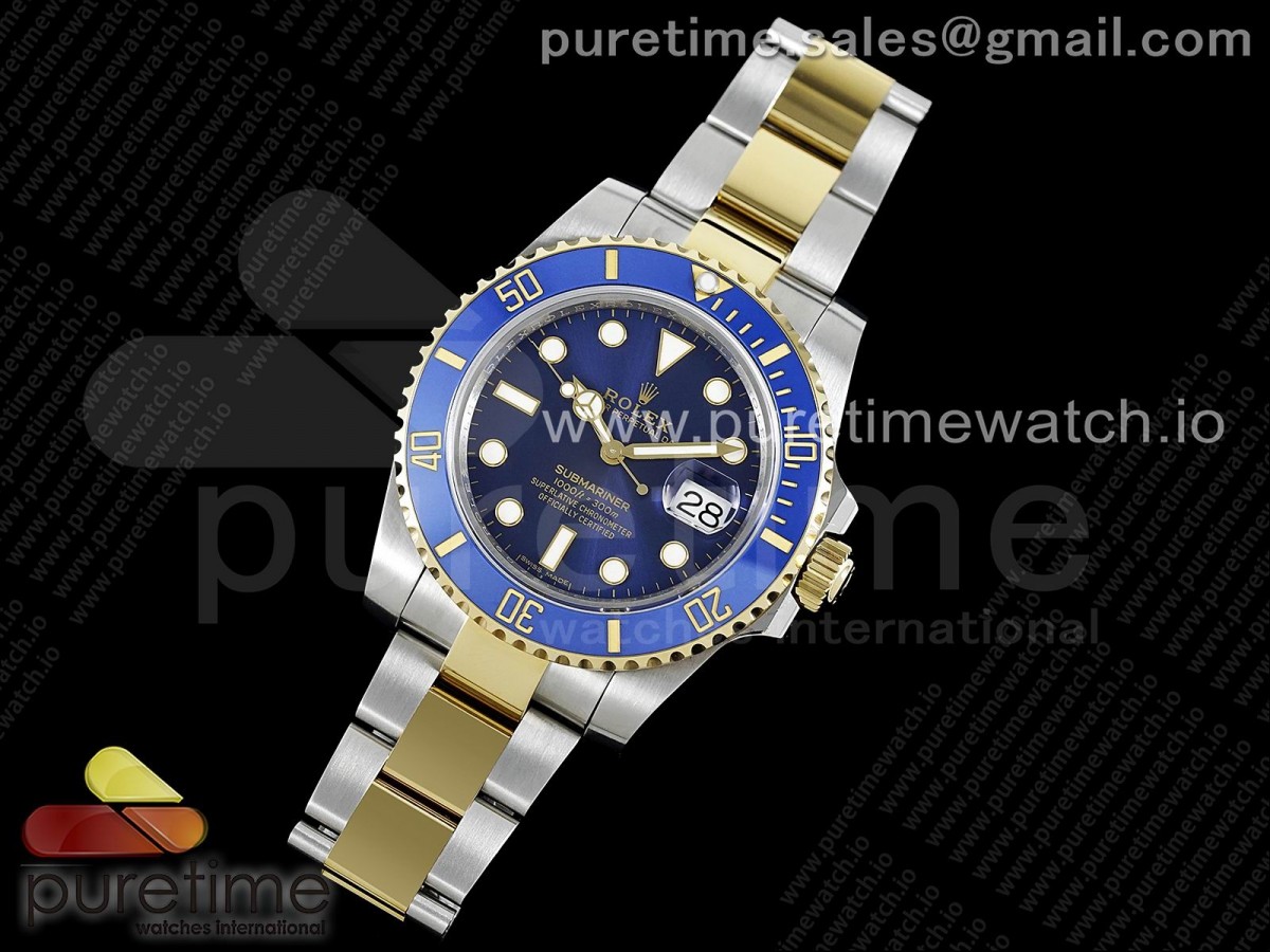 GM공장 롤렉스 서브마리너 블루 청콤 옐로우골드 브슬 / Submariner 116613 LB Blue Ceramic SSYG 904L Steel GMF 11 Best Edition SA3135