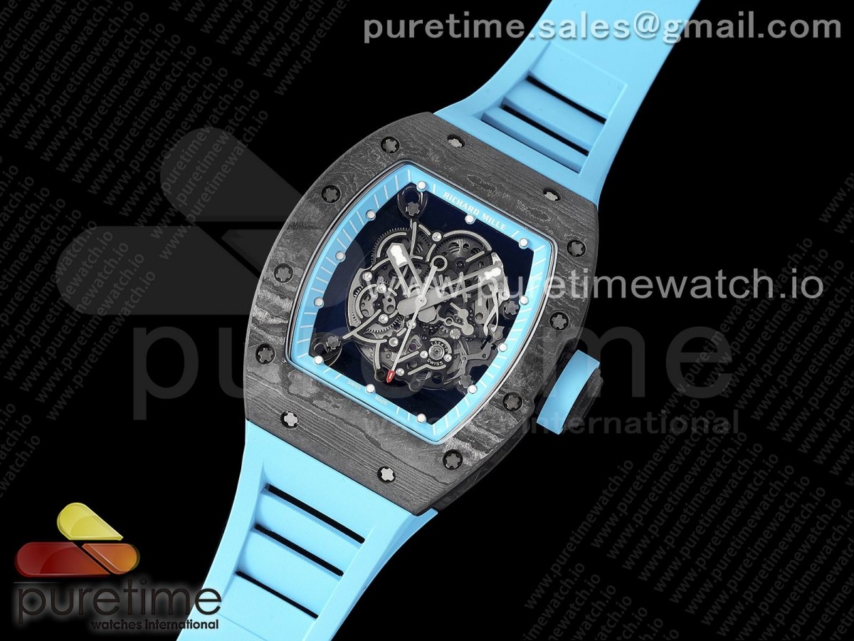 ZF공장 리차드밀 RM055 블루러버스트랩 / RM055 Yas Marina Circuit Real NTPT ZF 11 Best Edition on Blue Rubber Strap NH05A V3