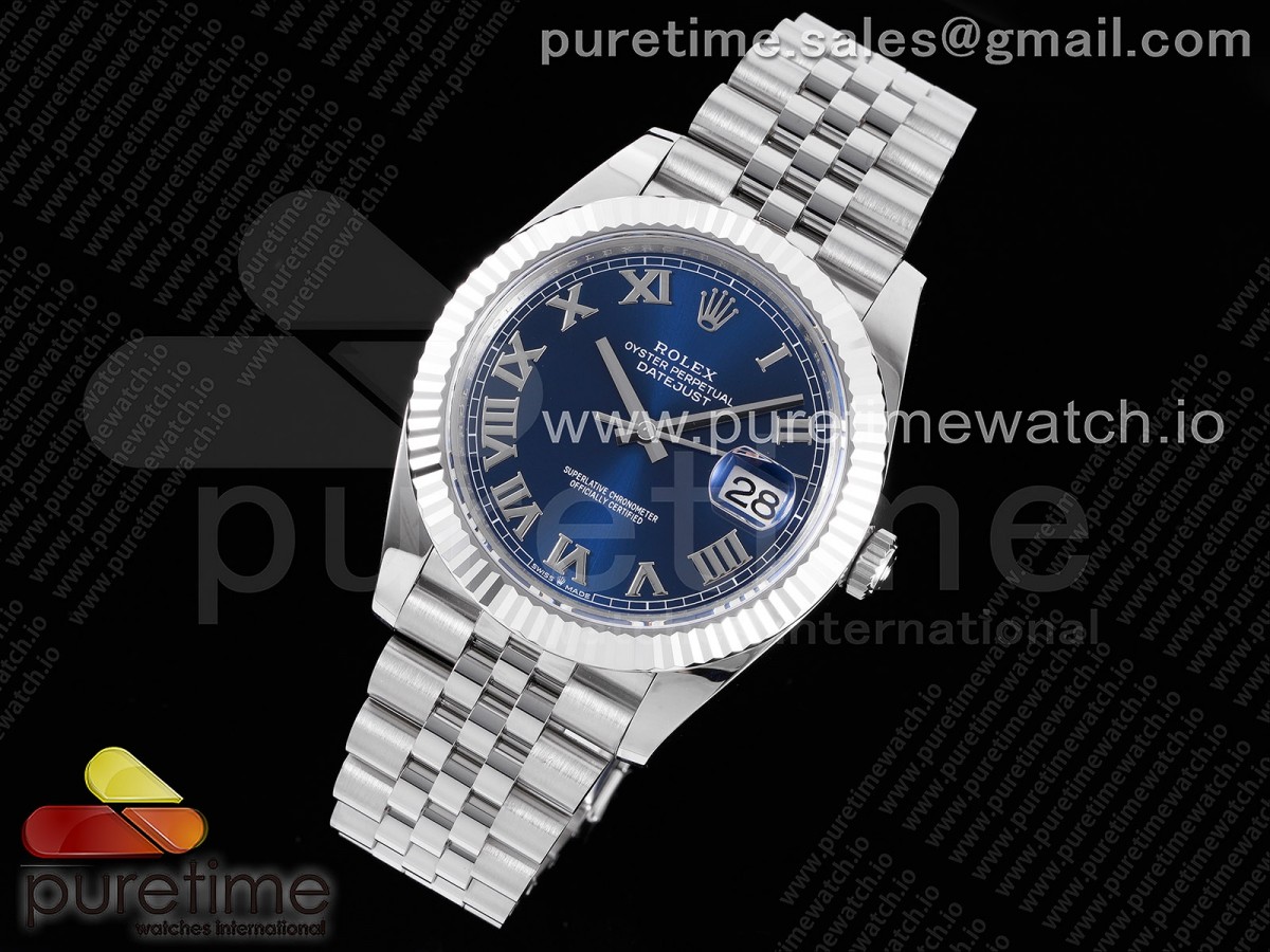 AR공장 V3 롤렉스 데이저스트 41MM 브슬 블루로만인덱스 쥬빌레 904L 2824 / New DateJust 41 126334 ARF 1:1 Best Edition 904L Steel Blue Roman Dial on Jubilee Bracelet A2824