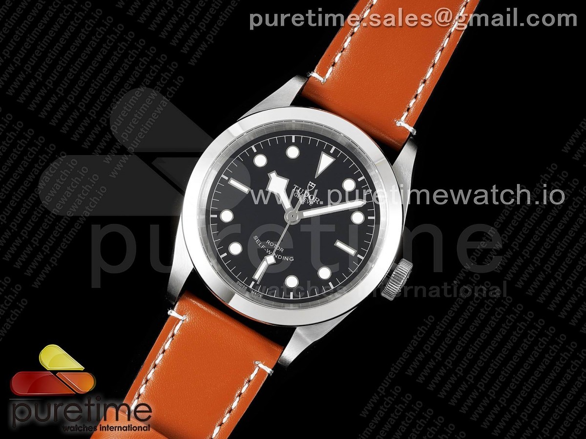 LF공장 튜더 블랙베이 41MM 블랙다이얼 가죽  Black Bay 41 SS LF 1:1 Best Edition Black Dial on Brown Leather Strap A2824