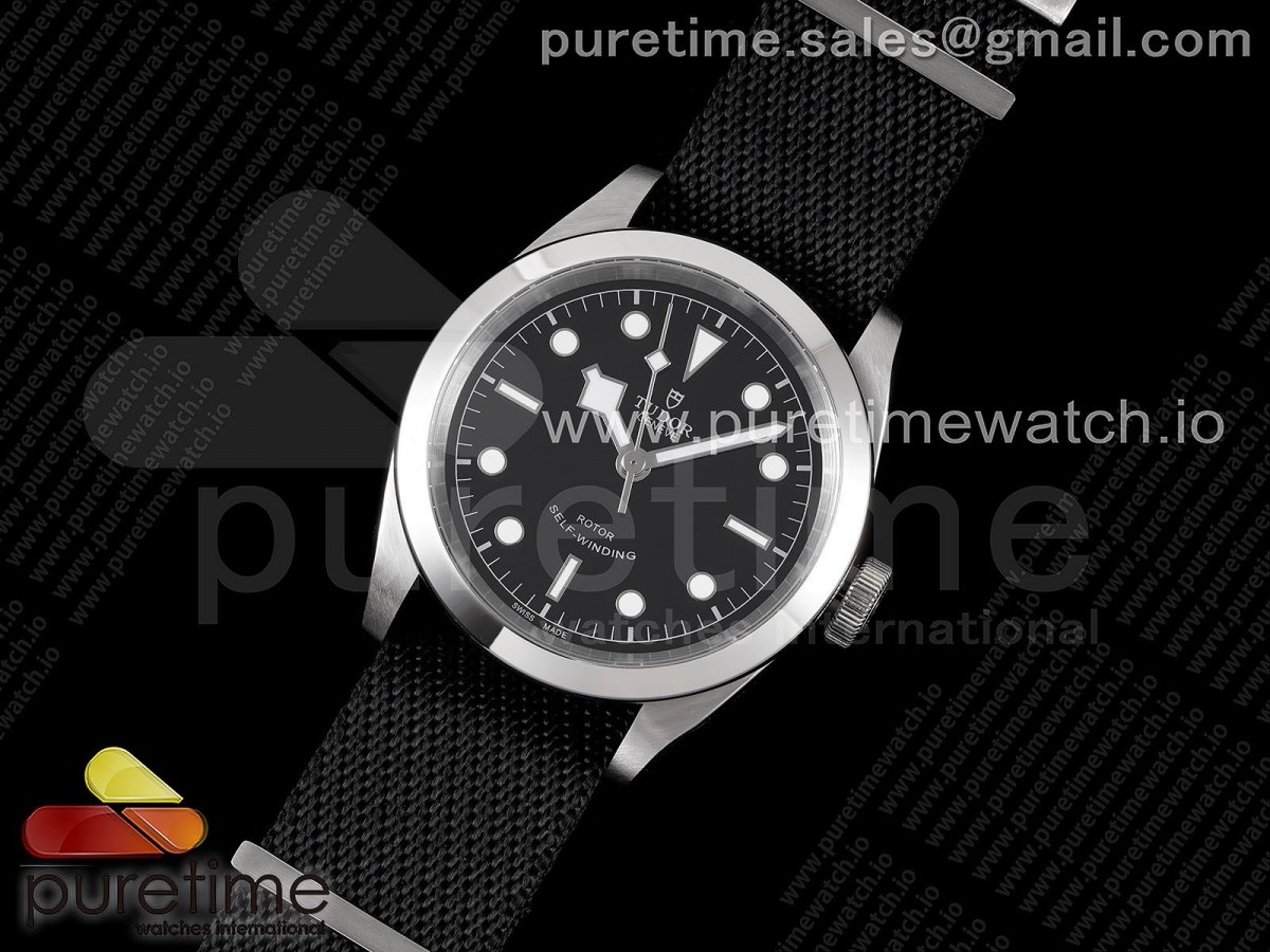 LF공장 튜더 블랙베이 41MM 블랙다이얼 나일론 Black Bay 41 SS LF 1:1 Best Edition Black Dial on Black Nylon Strap A2824