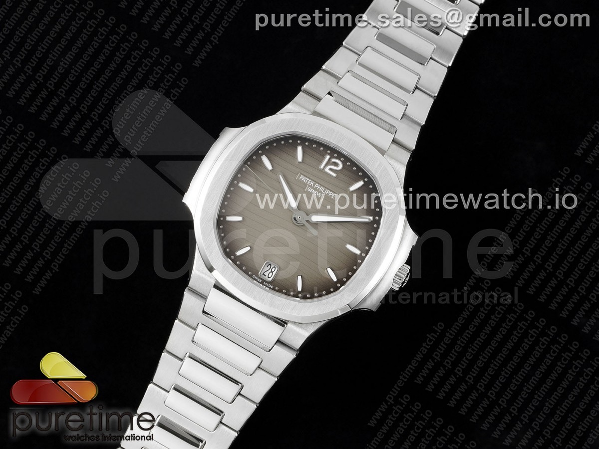 3K공장 파텍필립 노틸러스 7118 그레이다이얼 브슬 /Nautilus 7118 Ladies 3KF 11 Best Edition Gray Dial on SS Bracelet A324 Super Clone