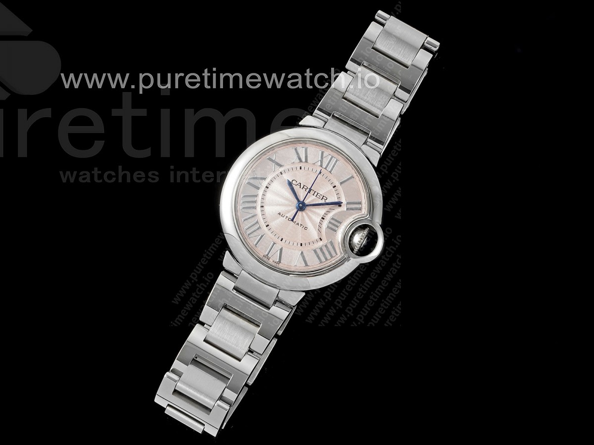 3K공장 발롱블루 33MM 핑크 브슬 오토 / Ballon Bleu 33mm SS 3KF 11 Best Edition Pink Dial on SS Bracelet A076