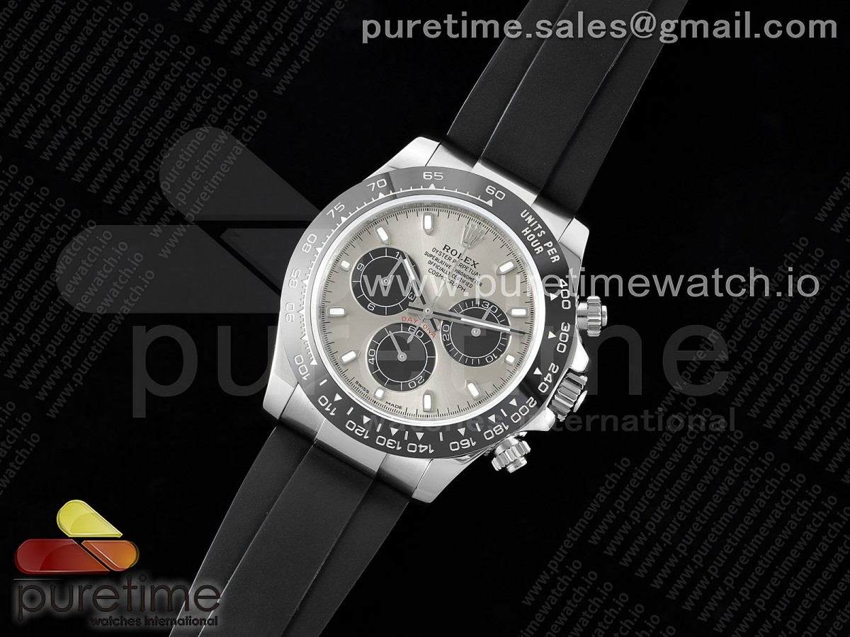 EW공장 롤렉스 데이토나 그레이 다이얼 러버 / Daytona 116519 EWF 11 Best Edition 904L Steel Gray Dial on Oysterflex Strap A7750