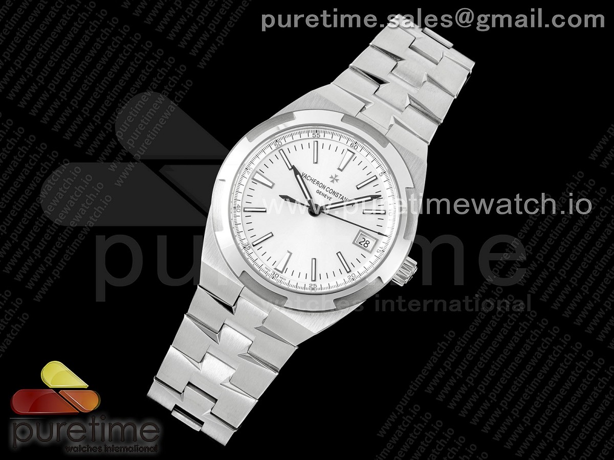 ZF공장 바쉐론콘스탄틴 오버시즈 4500v 화이트/Overseas 4500V SS ZF 11 Best Edition Silver Dial on SS Bracelet A5100