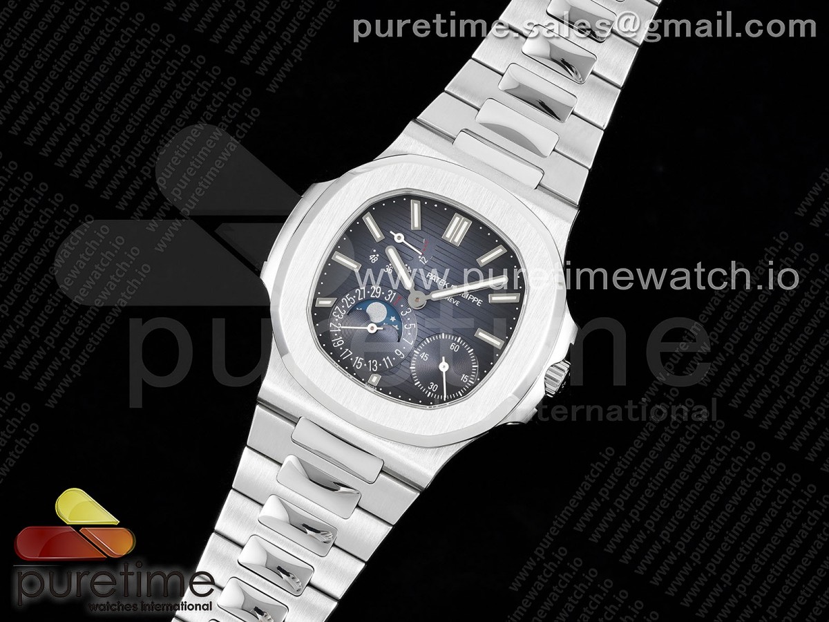 PP공장 파텍필립 노틸러스 5712 V2(최신버전) Nautilus 5712 SS PPF 11 Best Edition Blue Dial on SS Bracelet A240 Super Clone V2