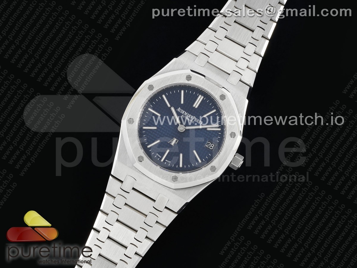 ZF공장 오데마피게 로얄오크 15202 블루다이얼 Royal Oak 39mm 15202 SS ZF 11 Best Edition Blue Textured Dial on SS Bracelet A2121 V2