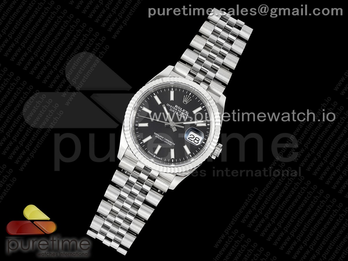 VS공장 롤렉스 데이저스트 36MM 블랙바/DateJust 36 SS 116234 VSF 11 Best Edition 904L Steel Black Stick Dial on Jubilee Bracelet 