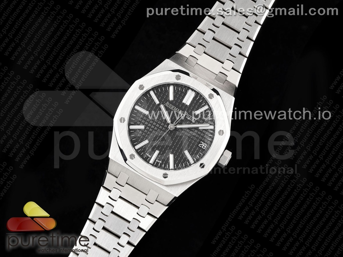 APS공장 오데마피게 로얄오크 15510 50주년 블랙 다이얼Royal Oak 41mm 15510 50th Anniversary SS APSF 11 Best Edition Black Dial on SS Bracelet SA4302 Super Clone