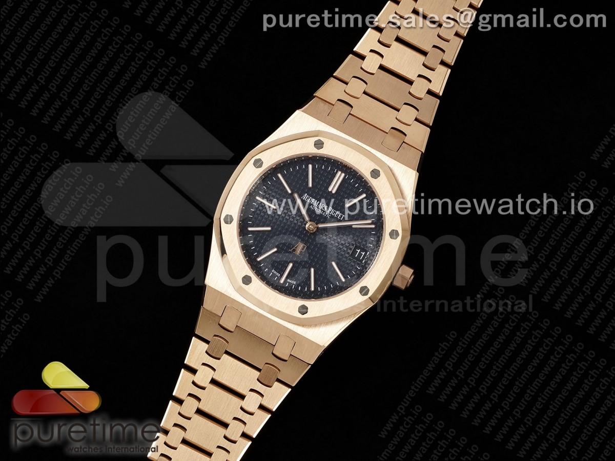 IP공장 로얄오크 15202 39미리 블루다이얼 로즈골드 Royal Oak 39mm 15202 RG IPF 11 Best Edition Blue Textured Dial on RG Bracelet A2121