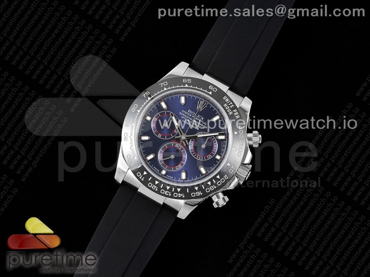 OM공장 롤렉스 데이토나 116519 블루다이얼 Daytona 116519 SS OMF Best Edition Blue Dial on Oysterflex Strap A7750 (Slim Movement)