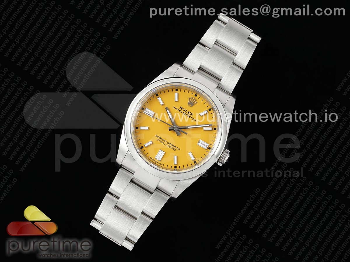 VS공장 롤렉스 오이스터퍼페츄얼 36미리 옐로우 다이얼 Oyster Perpetual 126000 36mm VSF 11 Best Edition 904L Steel Yellow Dial VS3235
